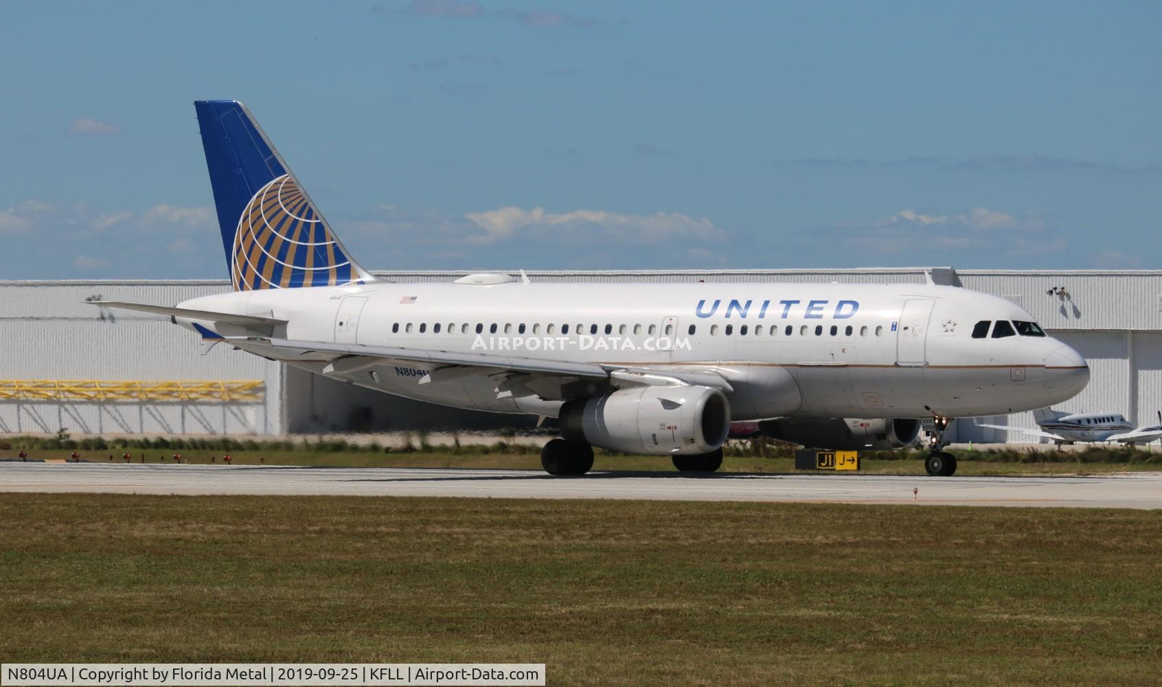 N804UA, 1997 Airbus A319-131 C/N 759, FLL spotting 2019