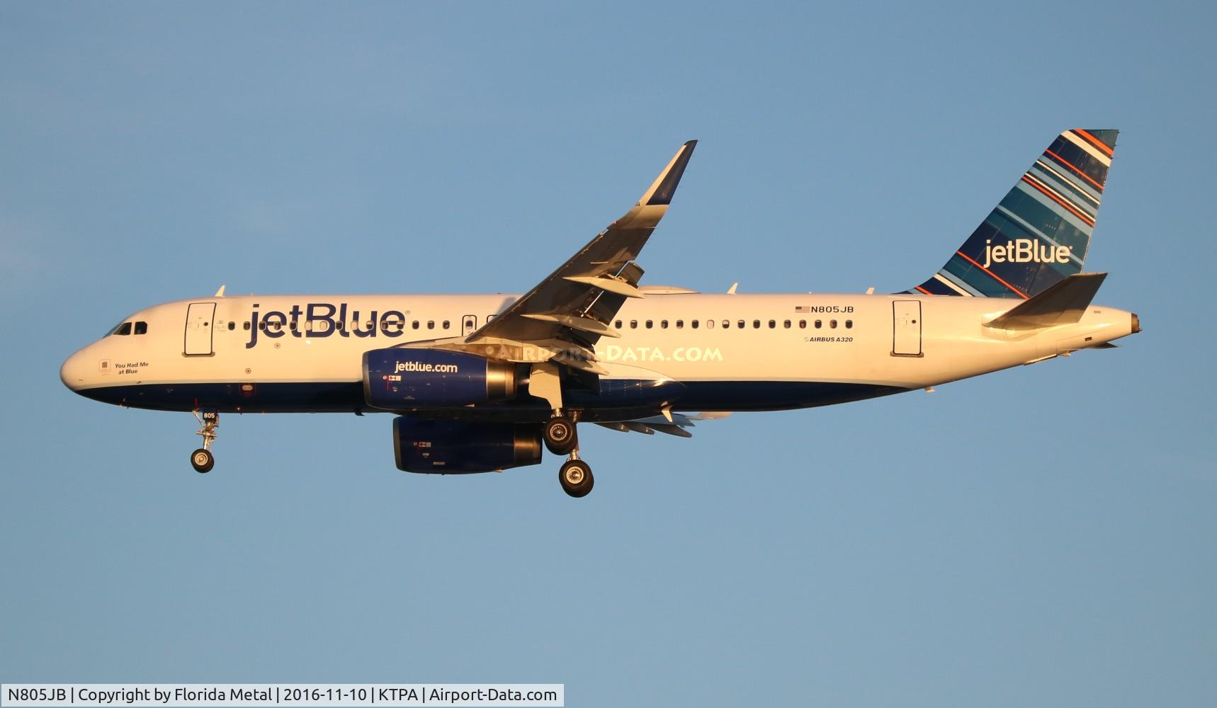 N805JB, 2012 Airbus A320-232 C/N 5148, TPA spotting 2016