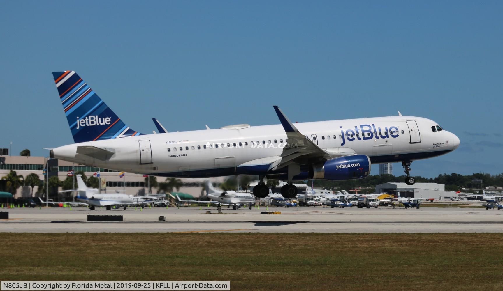 N805JB, 2012 Airbus A320-232 C/N 5148, FLL spotting 2019