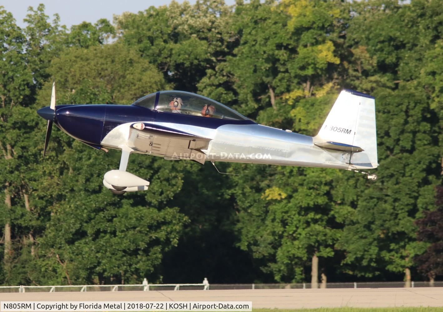 N805RM, Vans RV-8 C/N 81872, EAA OSH 2018