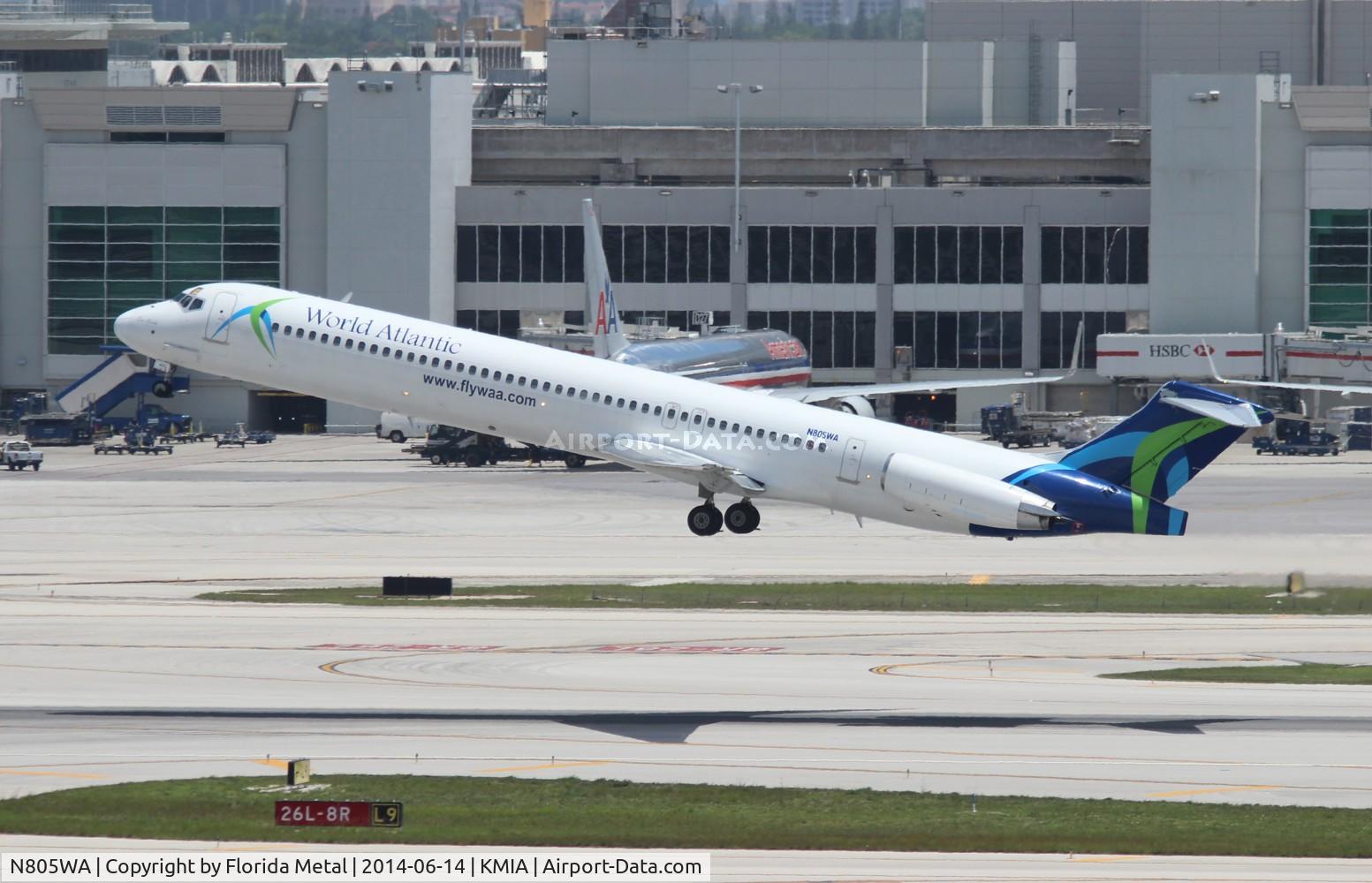 N805WA, 1996 McDonnell Douglas MD-83 (DC-9-83) C/N 53470, MIA spotting 2014