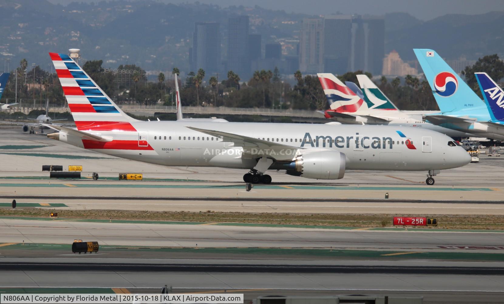 N806AA, 2015 Boeing 787-8 Dreamliner C/N 40624, LAX spotting 2015