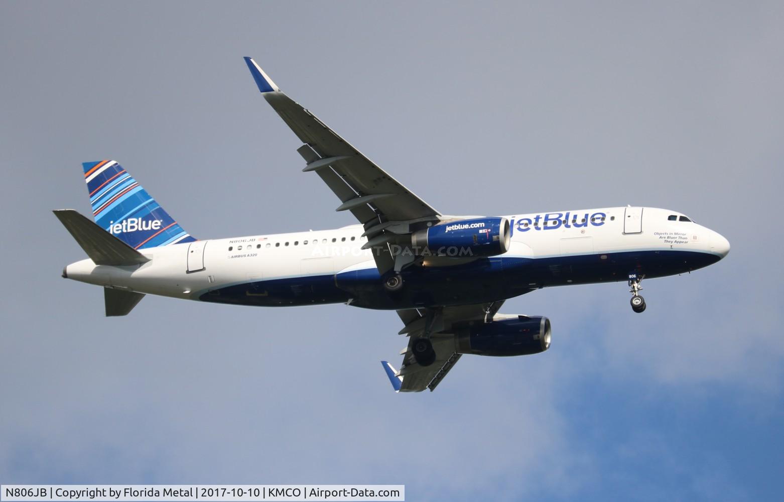 N806JB, 2012 Airbus A320-232 C/N 5302, MCO spotting 2017