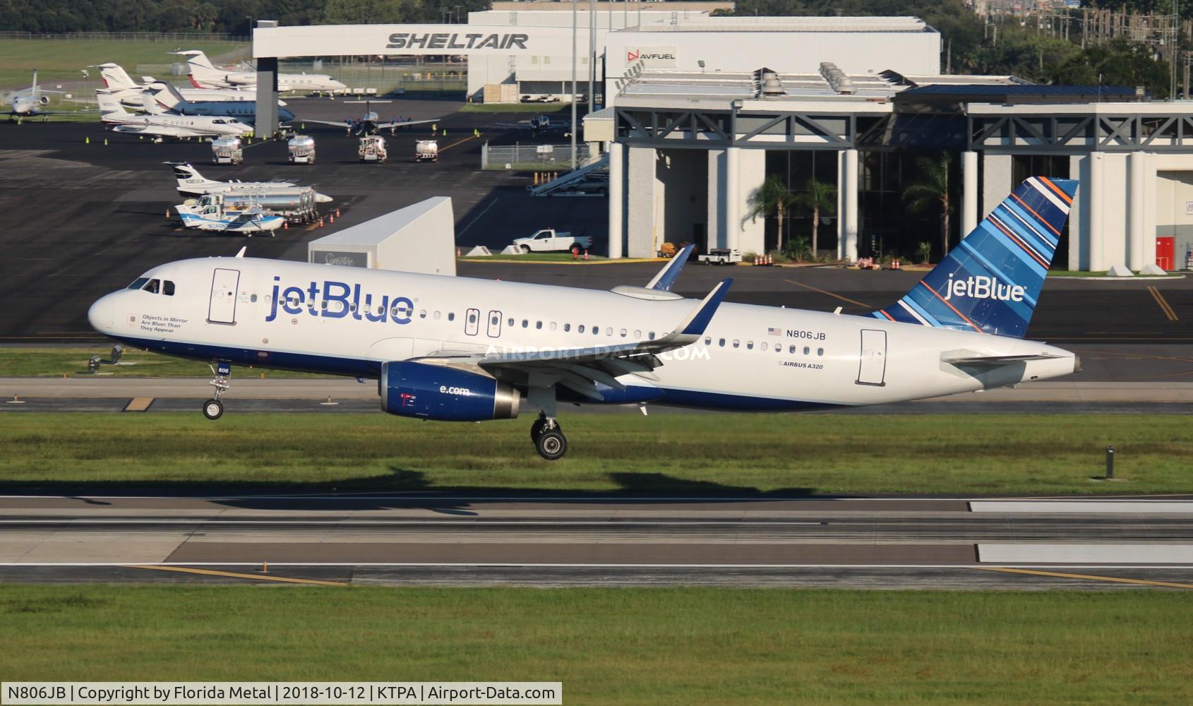 N806JB, 2012 Airbus A320-232 C/N 5302, TPA spotting 2018