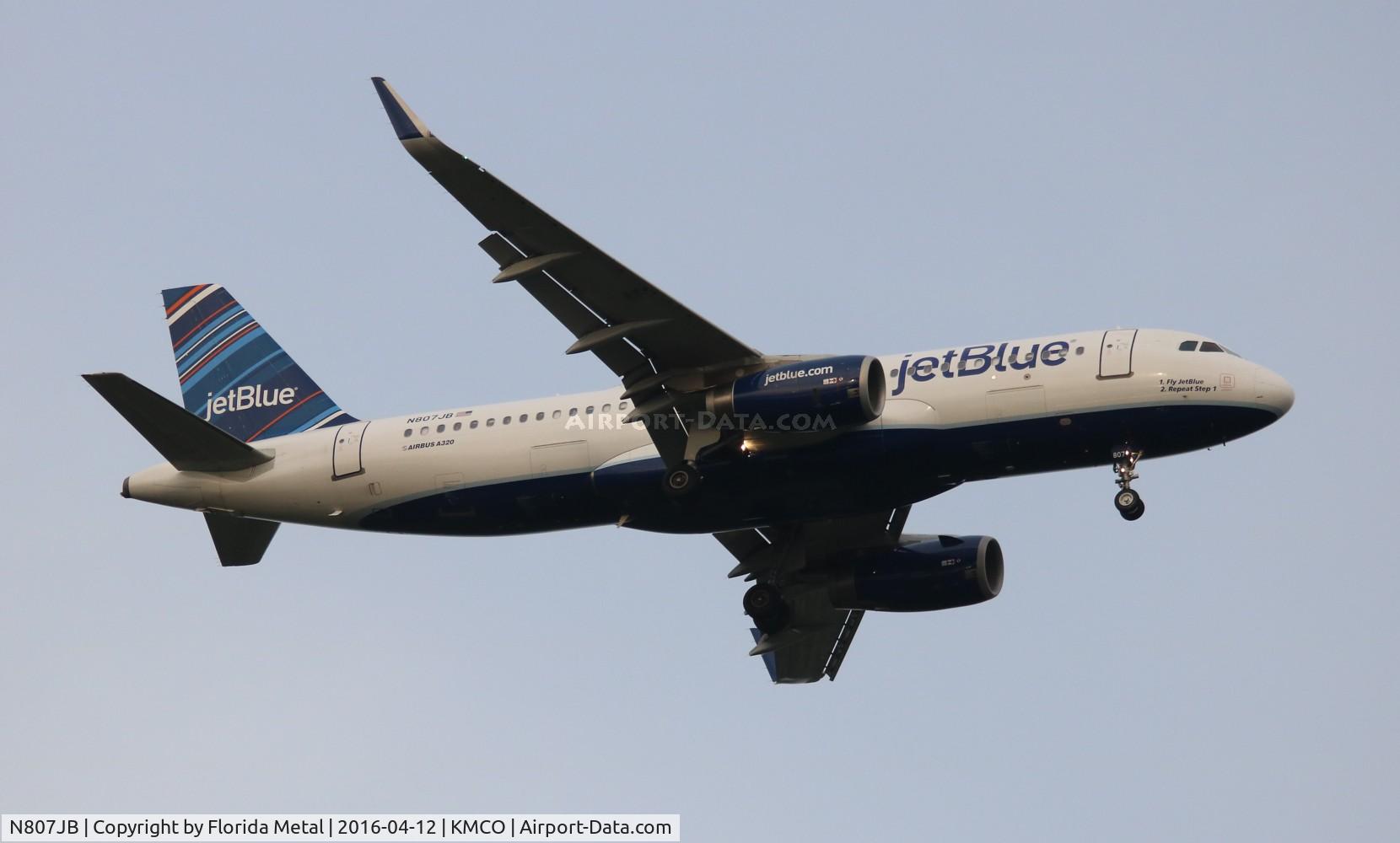 N807JB, 2012 Airbus A320-232 C/N 5312, MCO spotting 2016