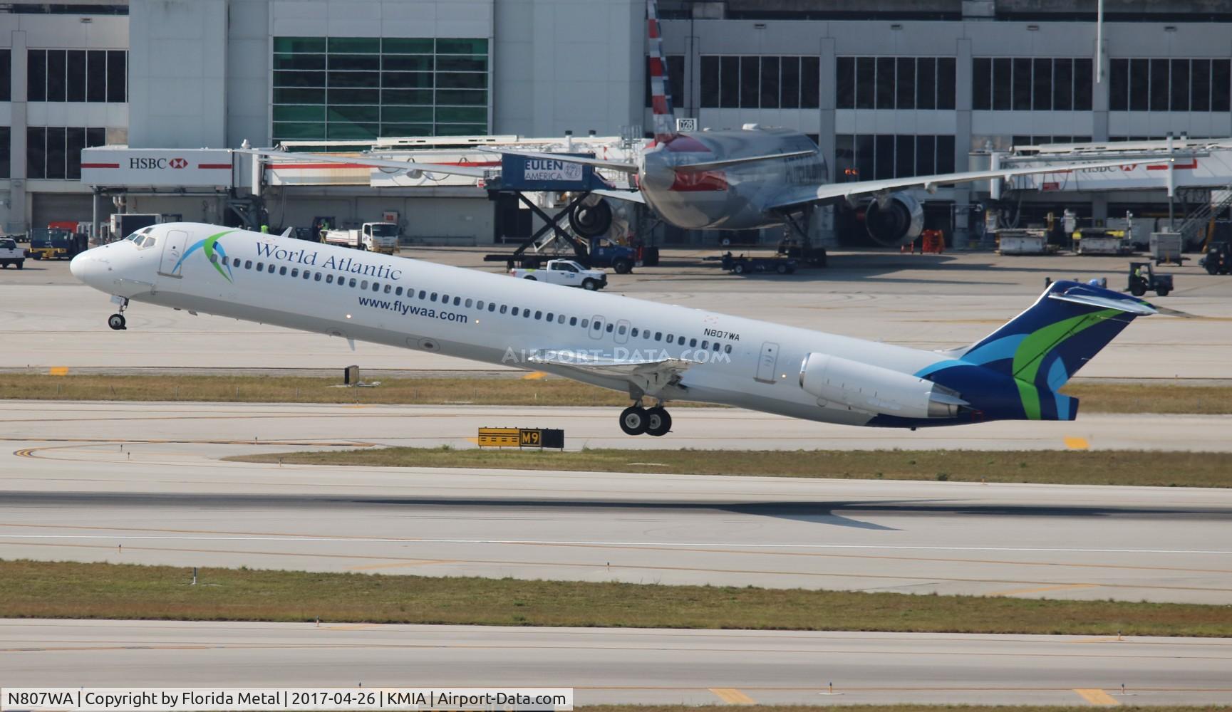 N807WA, 1993 McDonnell Douglas MD-83 (DC-9-83) C/N 53093, MIA spotting 2017
