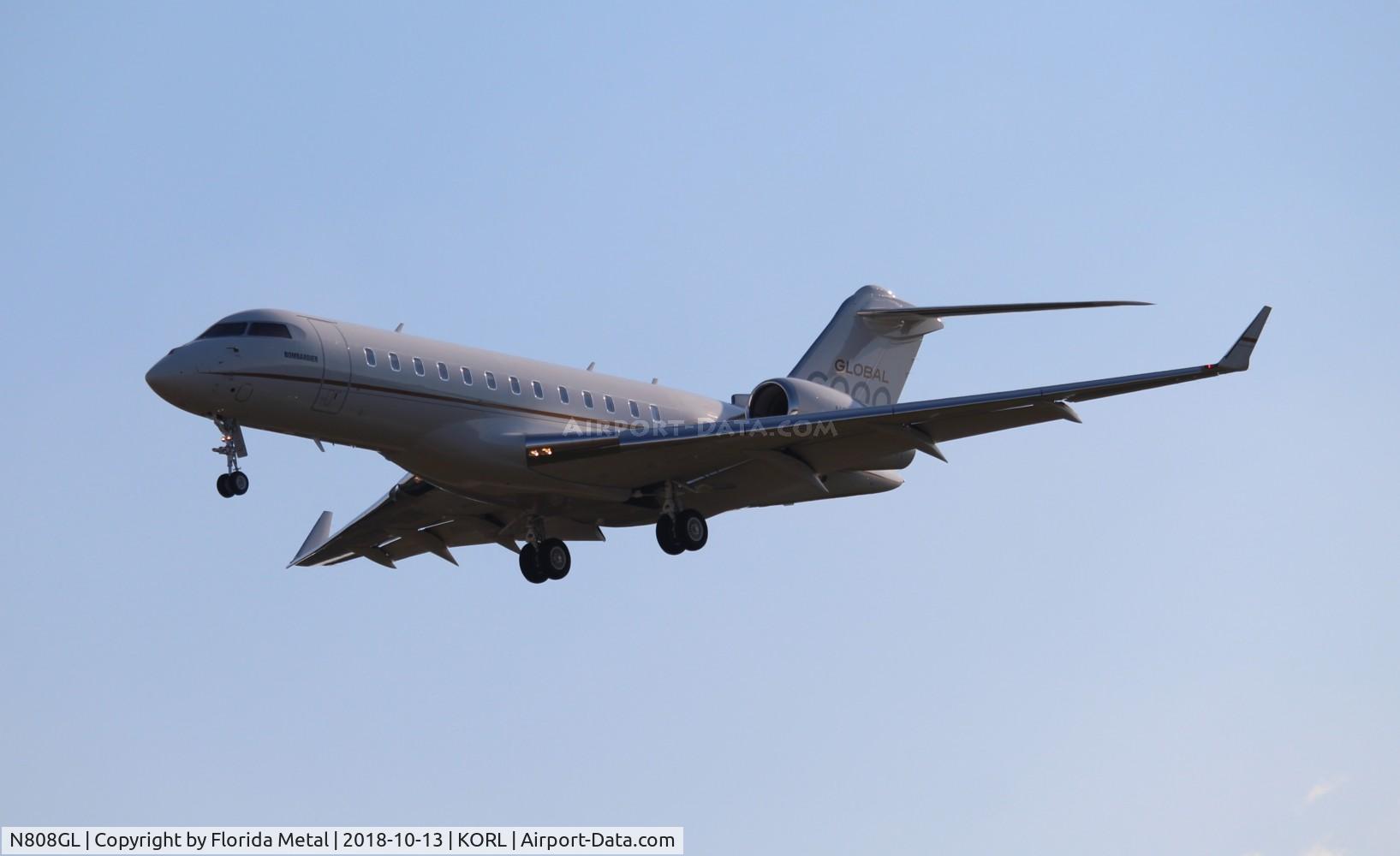 N808GL, 2017 Bombardier BD 700-1A10 Global 6000 C/N 9008, NBAA ORL 2018
