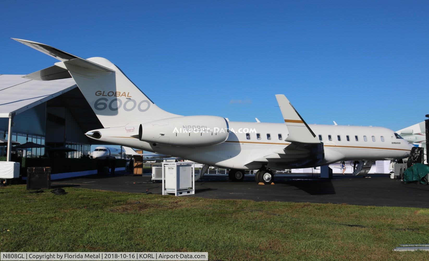N808GL, 2017 Bombardier BD 700-1A10 Global 6000 C/N 9008, NBAA ORL 2018