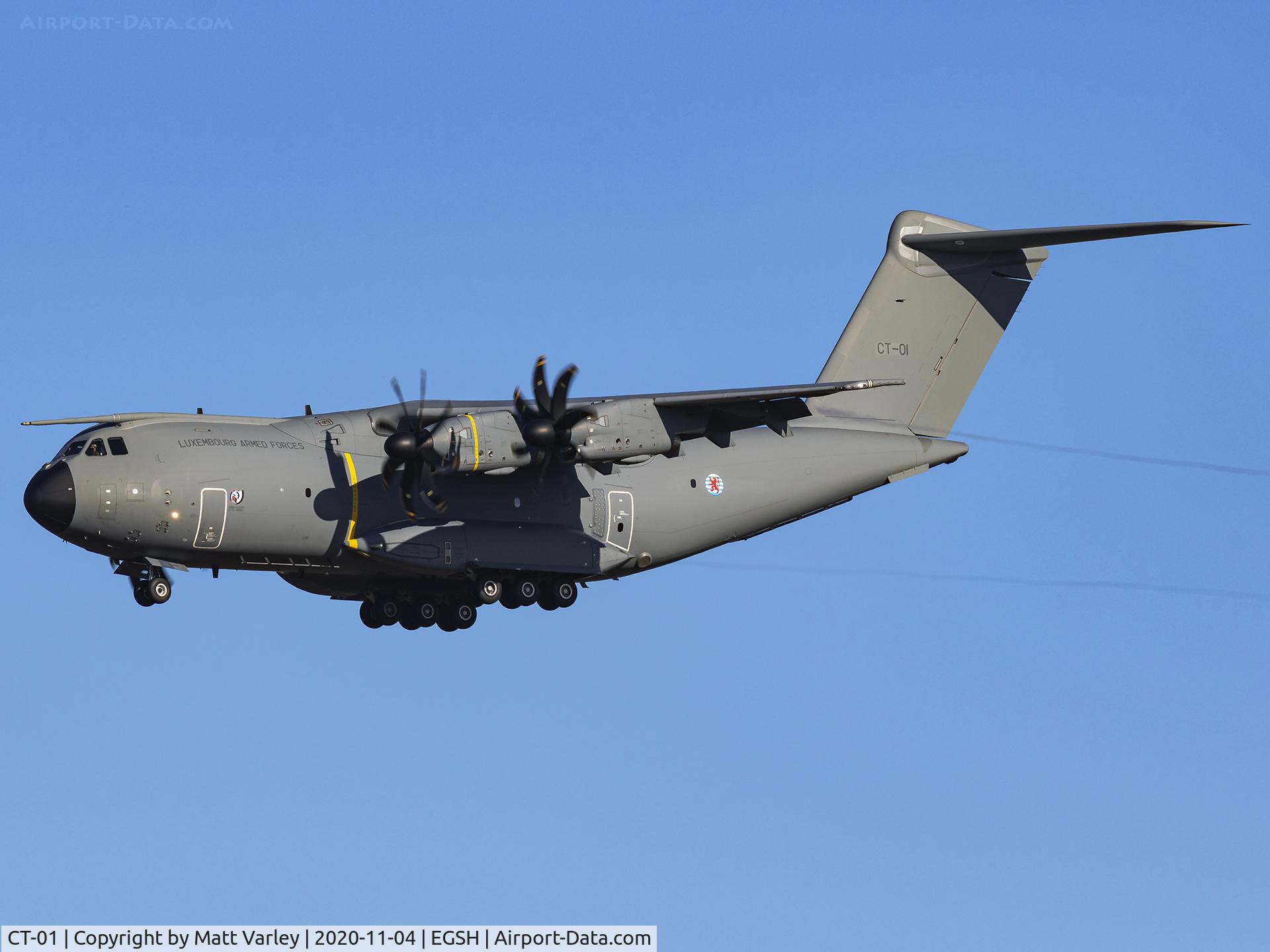 CT-01, 2020 Airbus A400M Atlas C/N 104, low approach