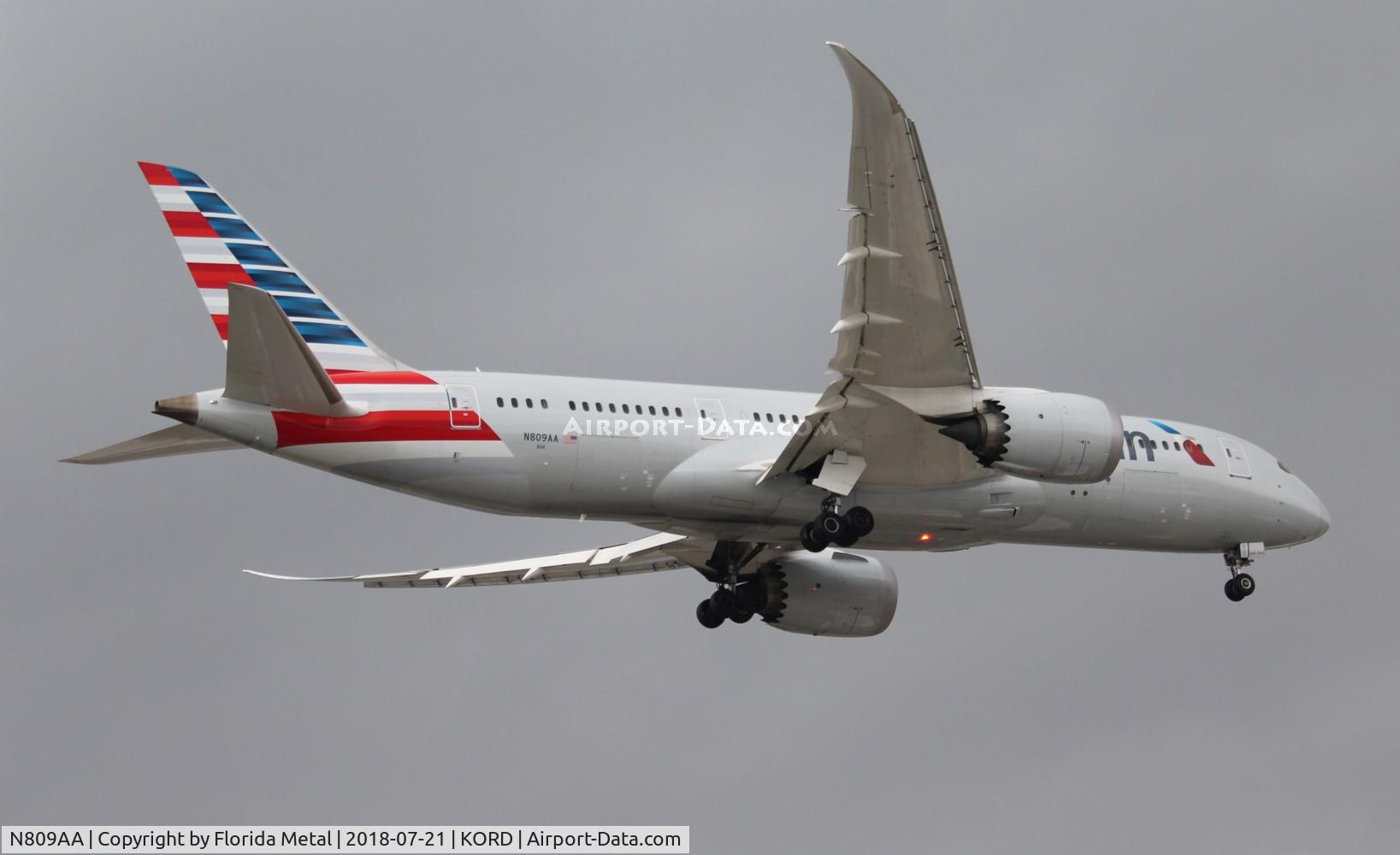 N809AA, 2015 Boeing 787-8 Dreamliner C/N 40627, ORD spotting 2018