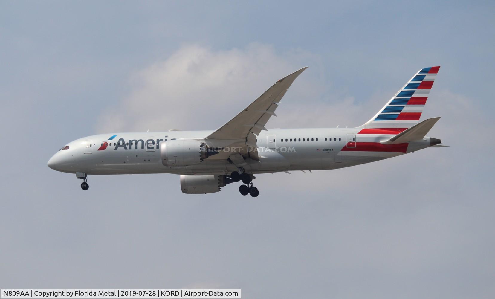 N809AA, 2015 Boeing 787-8 Dreamliner C/N 40627, ORD spotting 2019