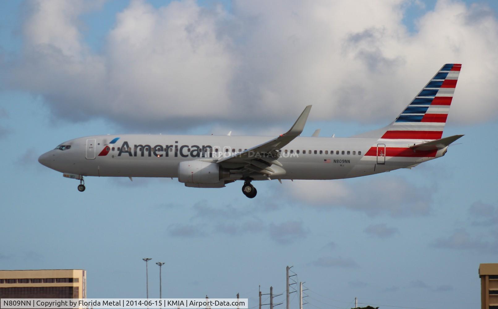 N809NN, 2009 Boeing 737-823 C/N 33519, MIA spotting 2014