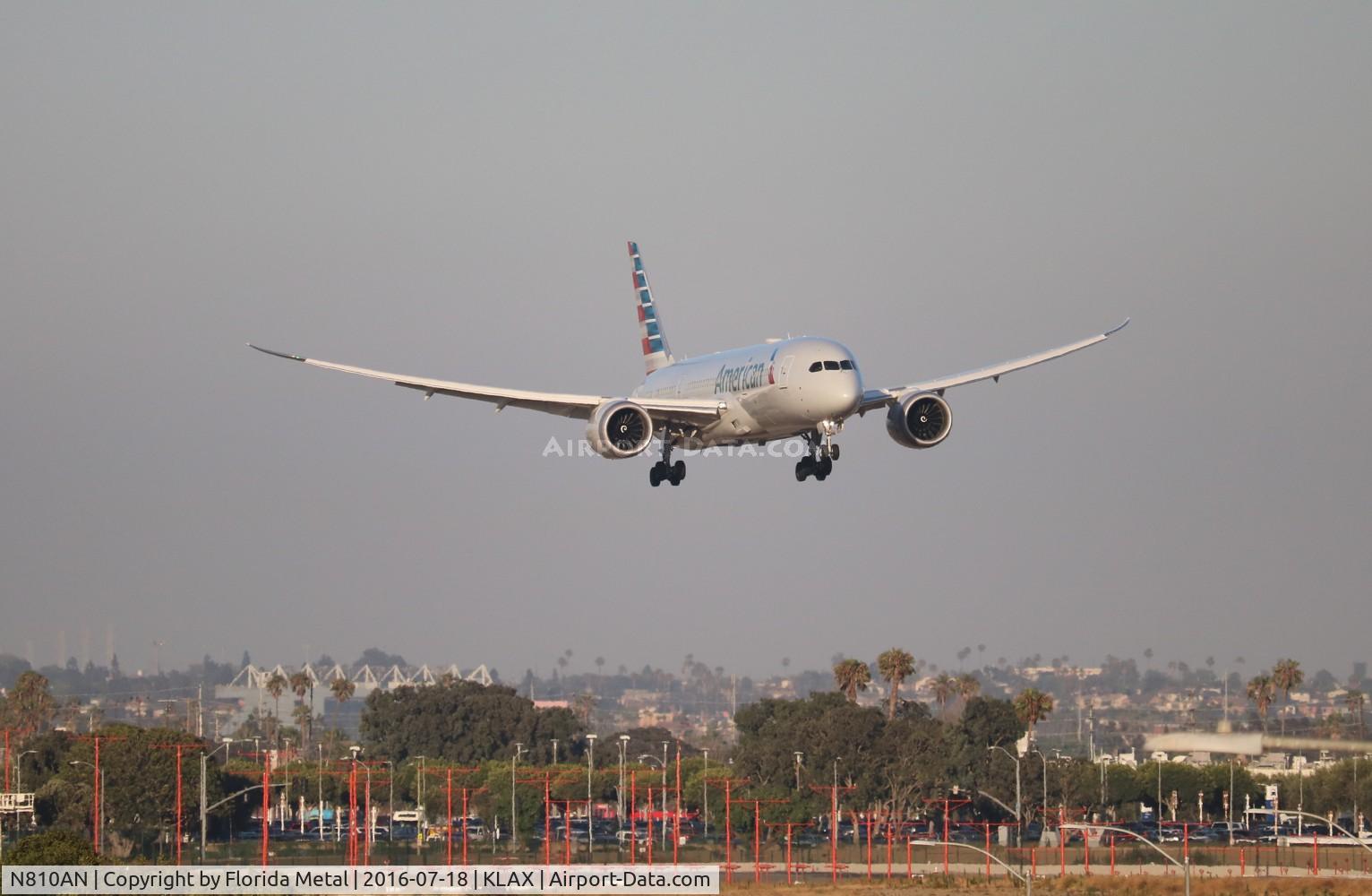 N810AN, 2015 Boeing 787-8 Dreamliner C/N 40628, LAX Spotting 2016