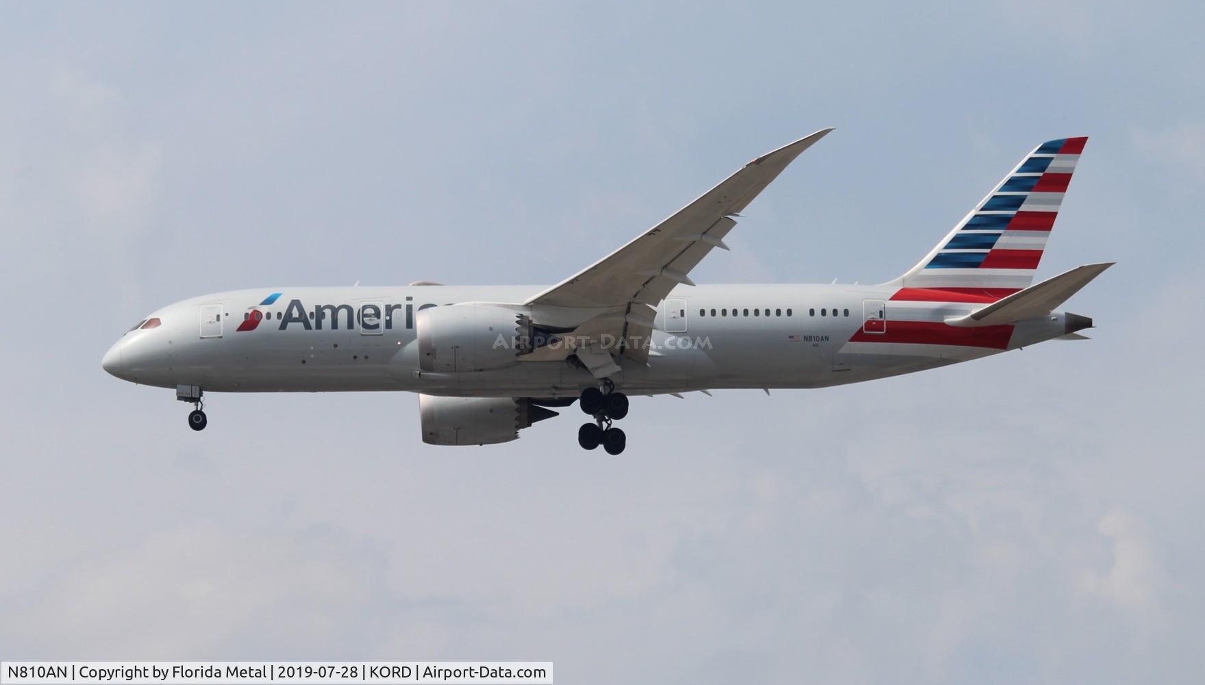 N810AN, 2015 Boeing 787-8 Dreamliner C/N 40628, ORD spotting 2019