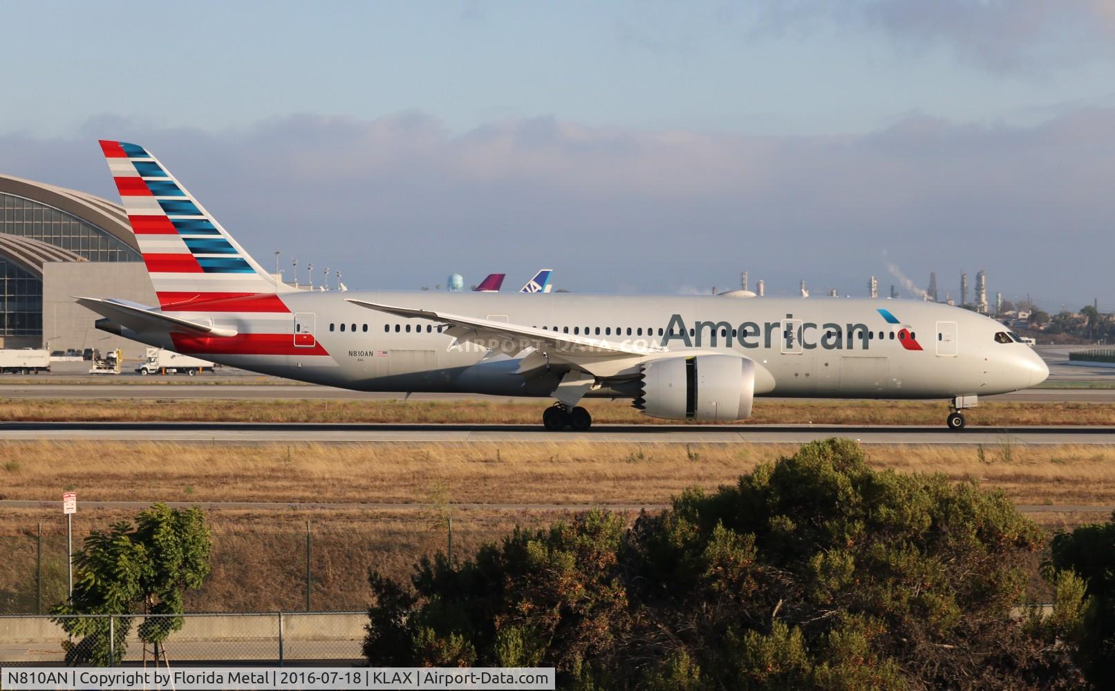 N810AN, 2015 Boeing 787-8 Dreamliner C/N 40628, LAX spotting 2016