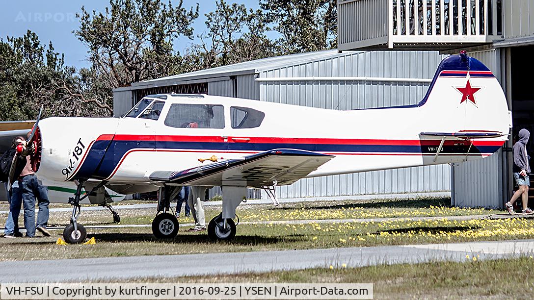 VH-FSU, Yakovlev Yak-18T C/N 01-31, Yak-18T sn 01-31 Serpentine 25 Serptember 2016