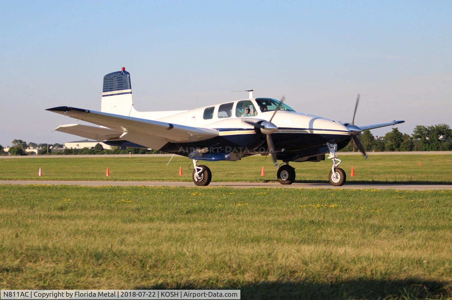 N811AC, 1959 Beech D50C Twin Bonanza C/N DH-239, EAA OSH 2018