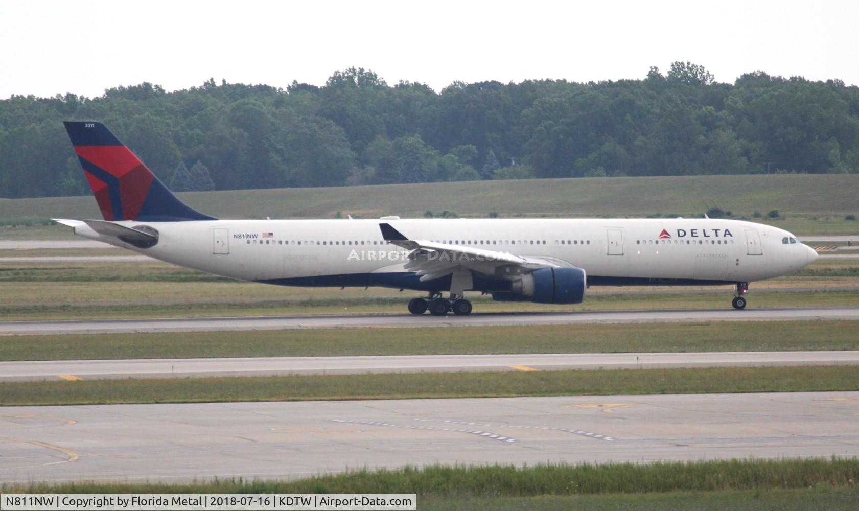 N811NW, 2005 Airbus A330-323 C/N 0690, DTW spotting 2018