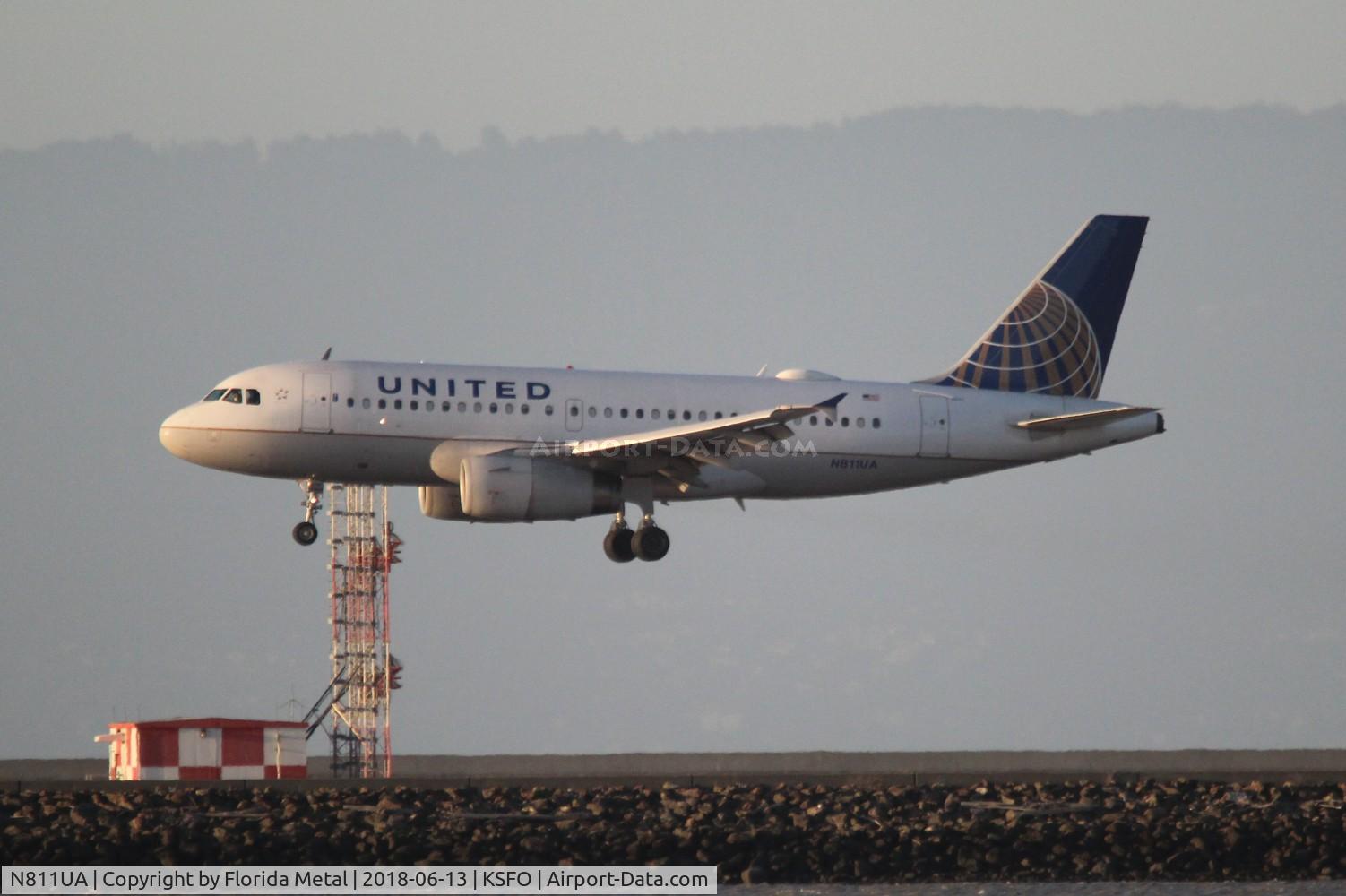N811UA, 1998 Airbus A319-131 C/N 847, SFO spotting 2018