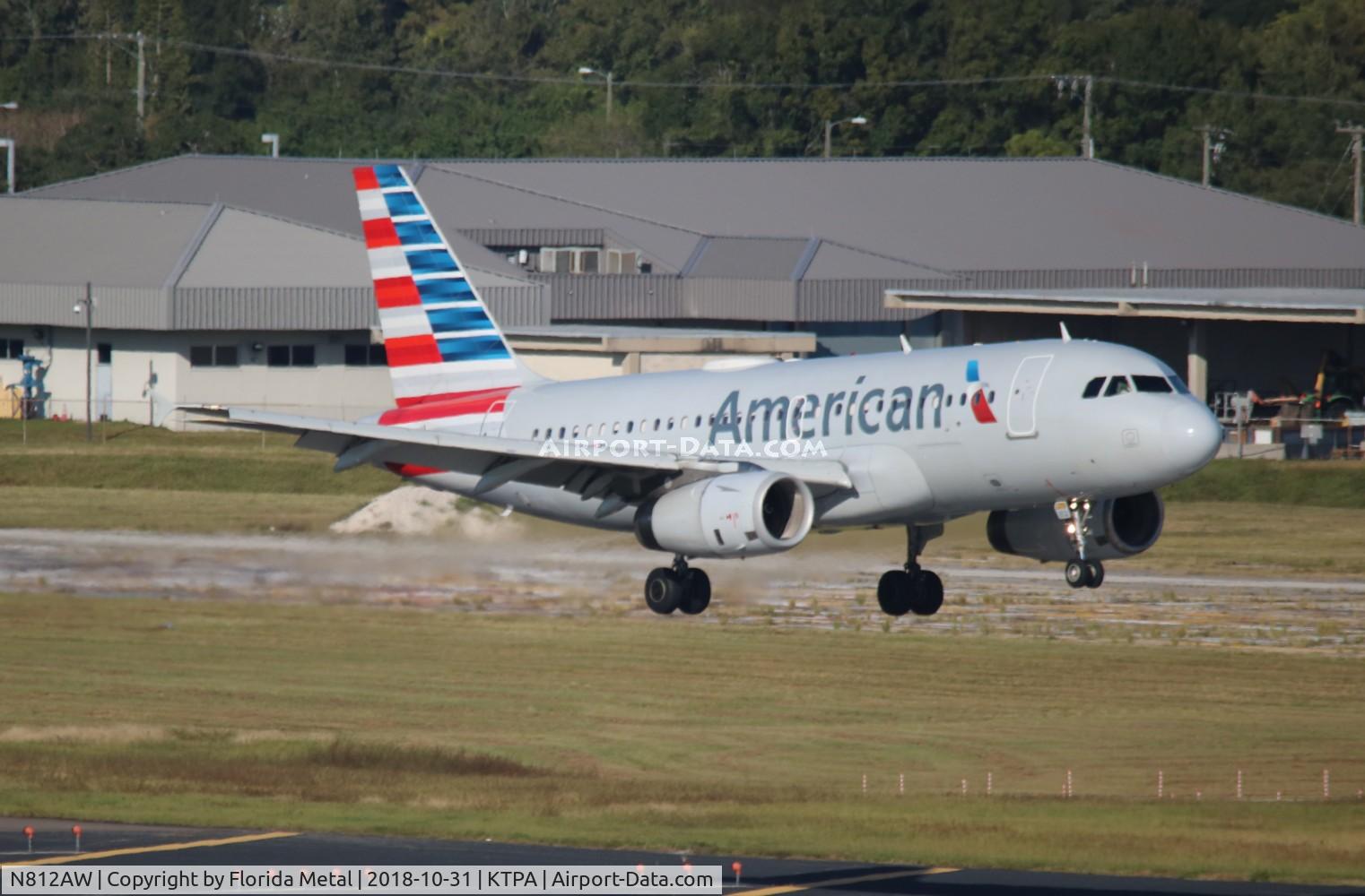 N812AW, 2000 Airbus A319-132 C/N 1178, TPA spotting 2018
