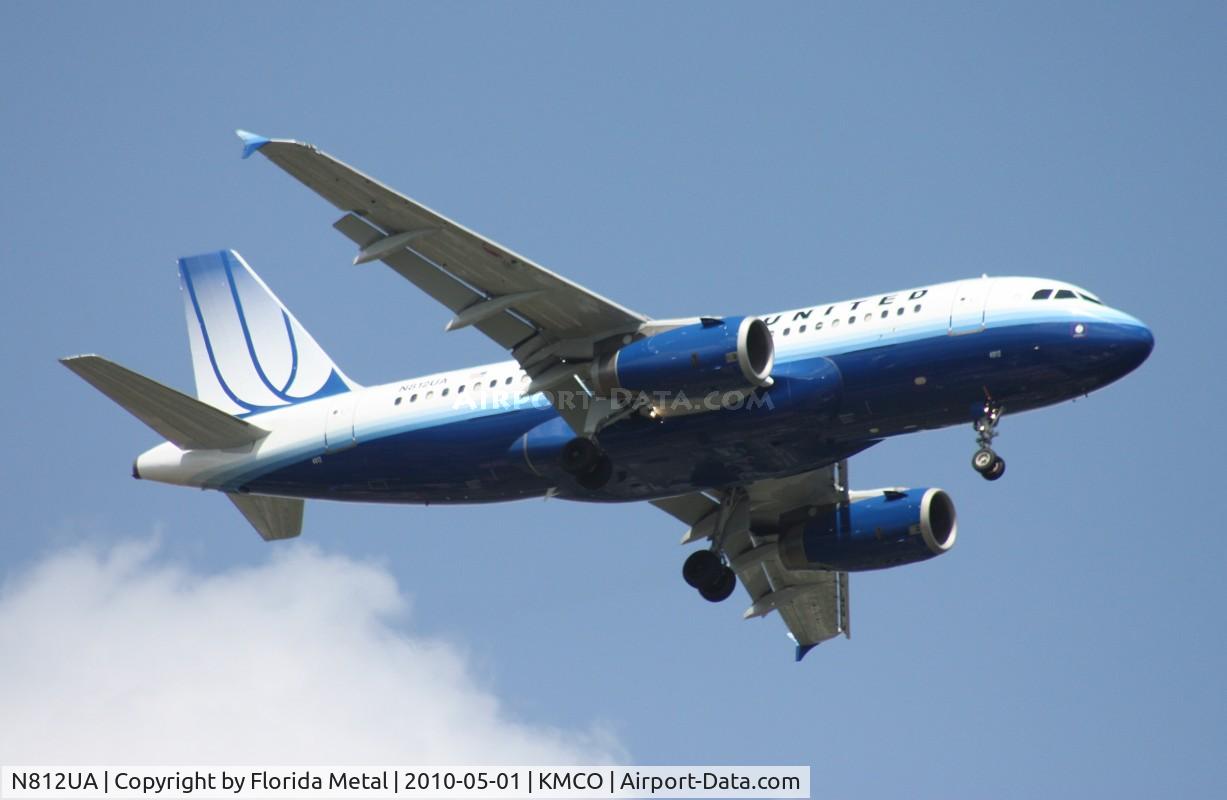 N812UA, 1998 Airbus A319-131 C/N 850, MCO spotting 2010