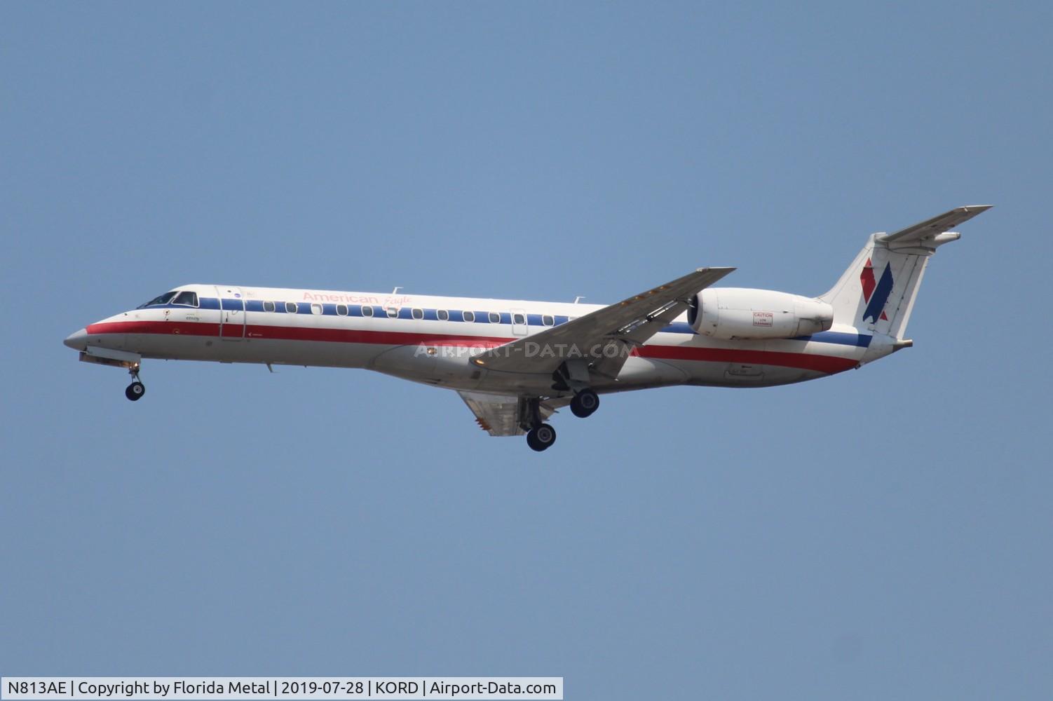 N813AE, 2001 Embraer ERJ-140LR (EMB-135KL) C/N 145539, ORD spotting 2019