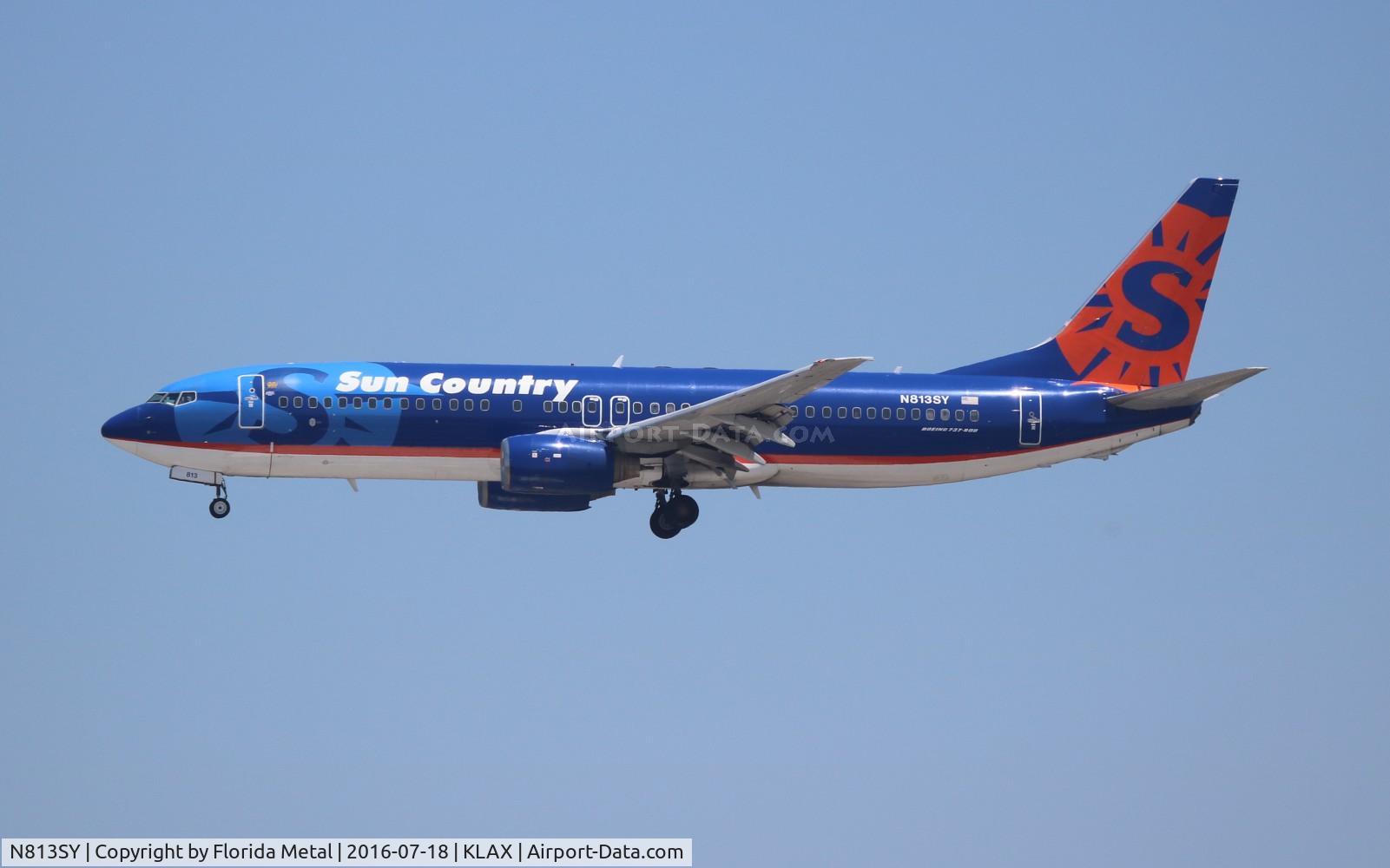 N813SY, 2001 Boeing 737-8Q8 C/N 28237, LAX spotting 2016