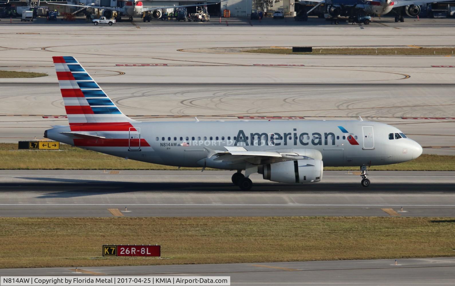 N814AW, 2000 Airbus A319-132 C/N 1281, MIA spotting 2017