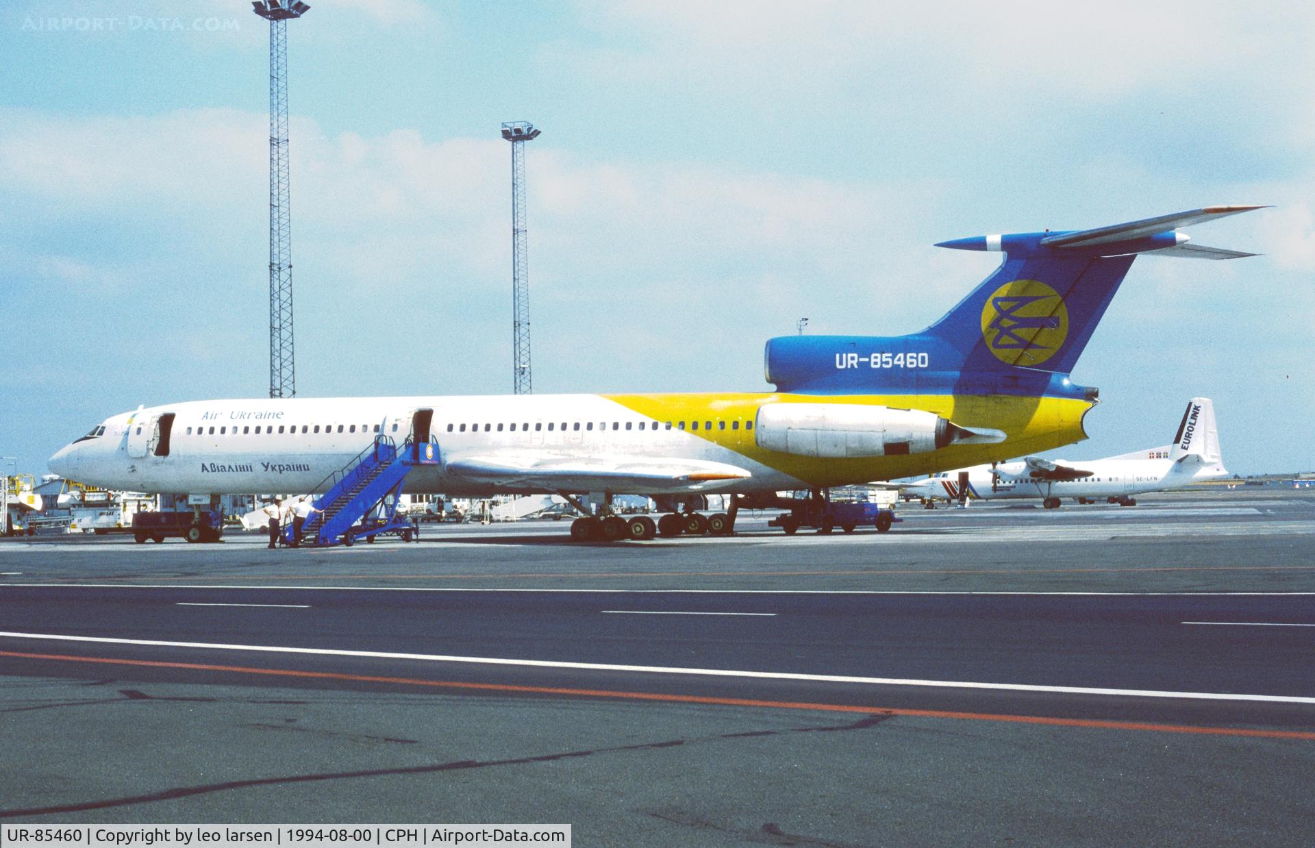 UR-85460, 1980 Tupolev Tu-154B-2 C/N 80A460, Copenhagen 8.1994