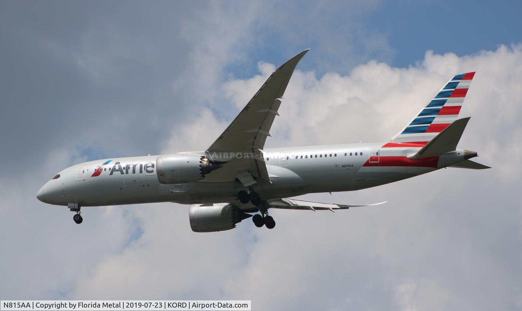 N815AA, 2016 Boeing 787-8 Dreamliner C/N 40633, ORD spotting 2019