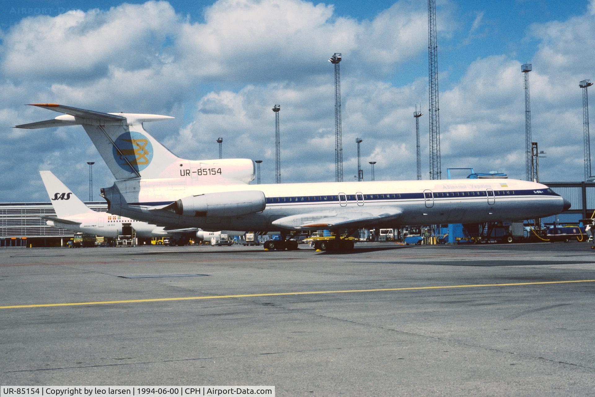 UR-85154, 1976 Tupolev TU-154B-1 C/N 76A154, Copenhagen 6.1994