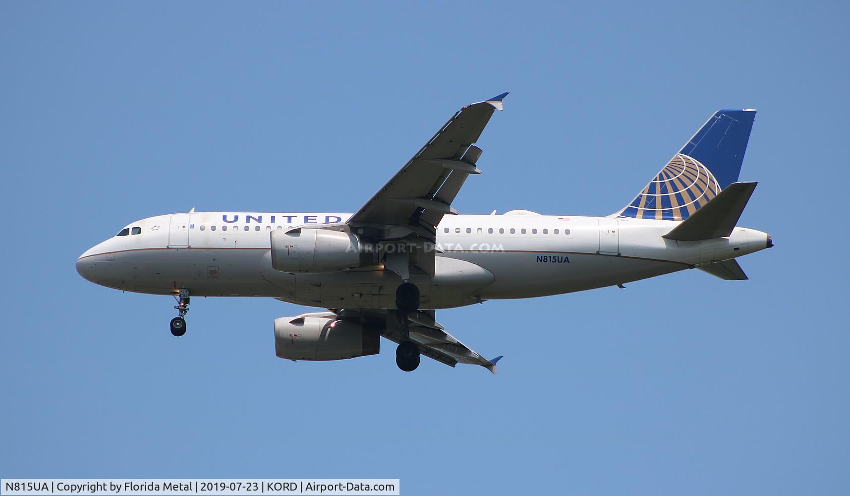 N815UA, 1998 Airbus A319-131 C/N 867, ORD spotting 2019