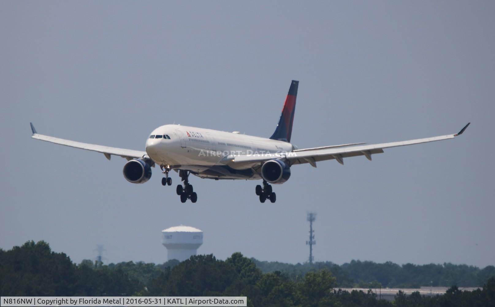N816NW, 2007 Airbus A330-323X C/N 0827, ATL spotting 2016