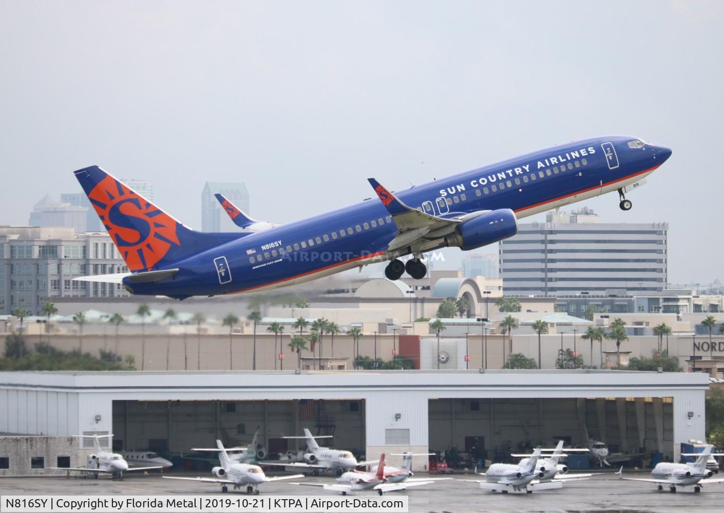 N816SY, 2001 Boeing 737-8Q8 C/N 30637, TPA spotting 2019