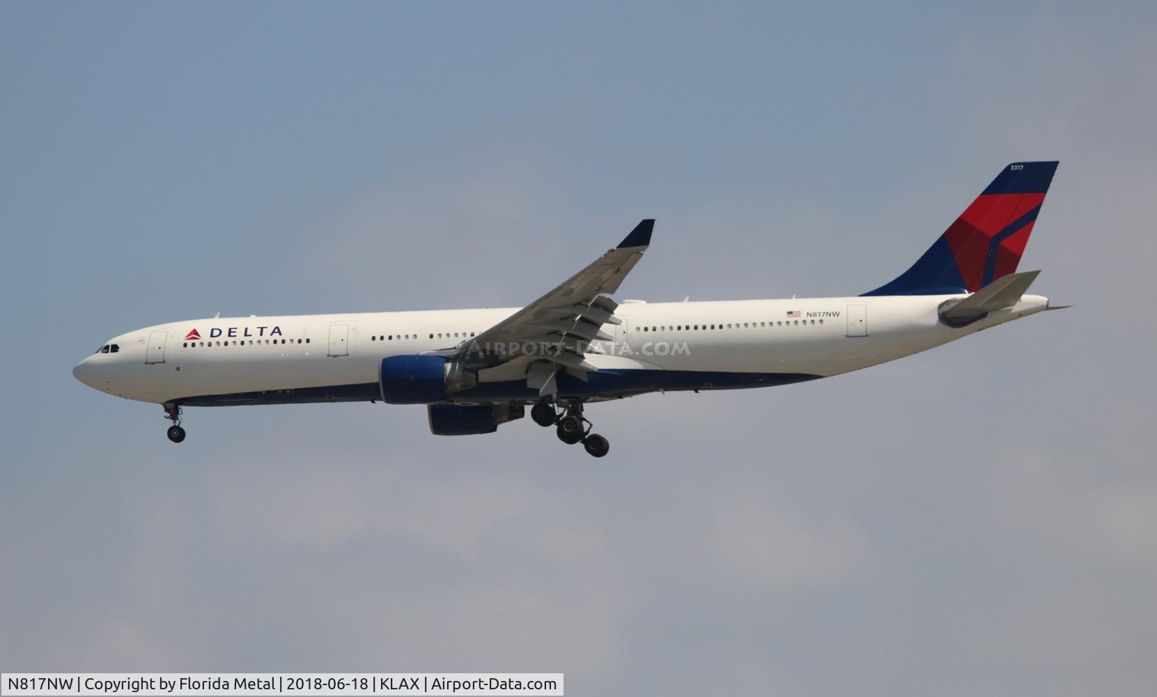 N817NW, 2007 Airbus A330-323 C/N 0843, LAX spotting 2018