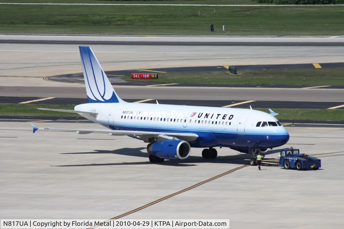 N817UA, 1998 Airbus A319-131 C/N 873, TPA spotting 2010