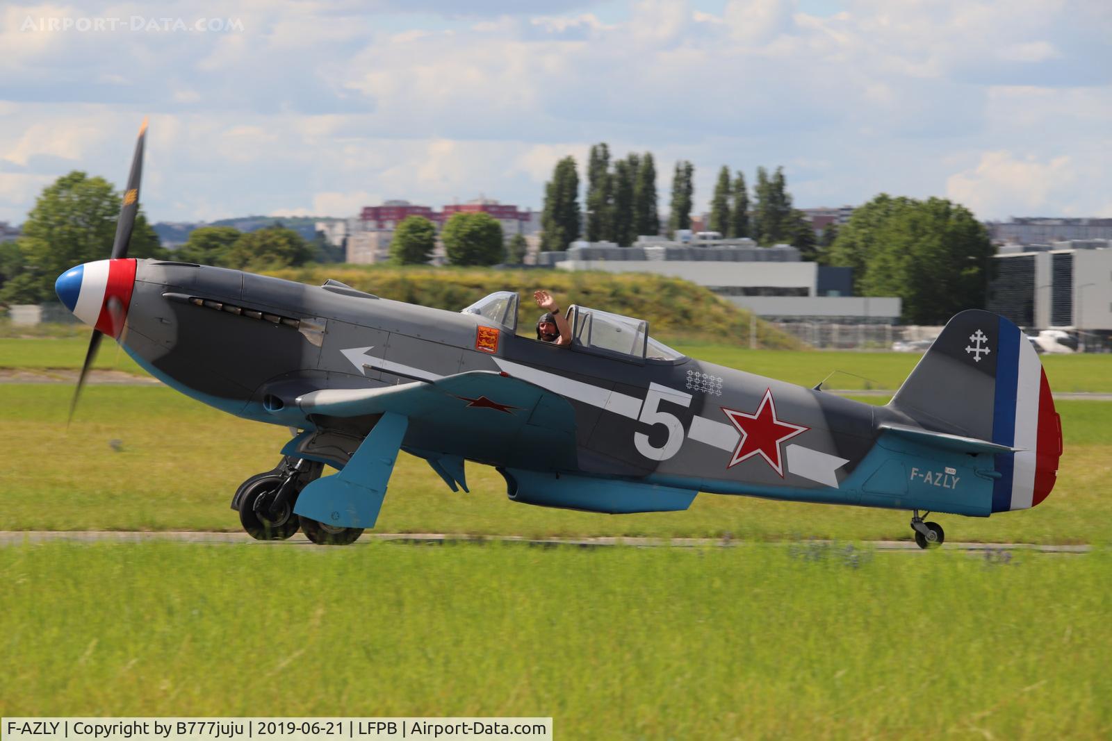 F-AZLY, Yakovlev Yak-3U C/N 172890, on display at SIAE 2019