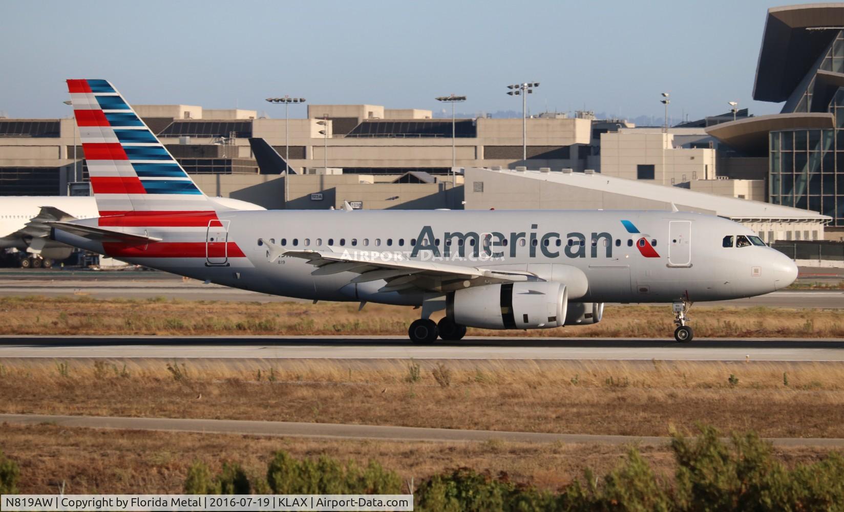 N819AW, 2000 Airbus A319-132 C/N 1395, LAX spotting 2016