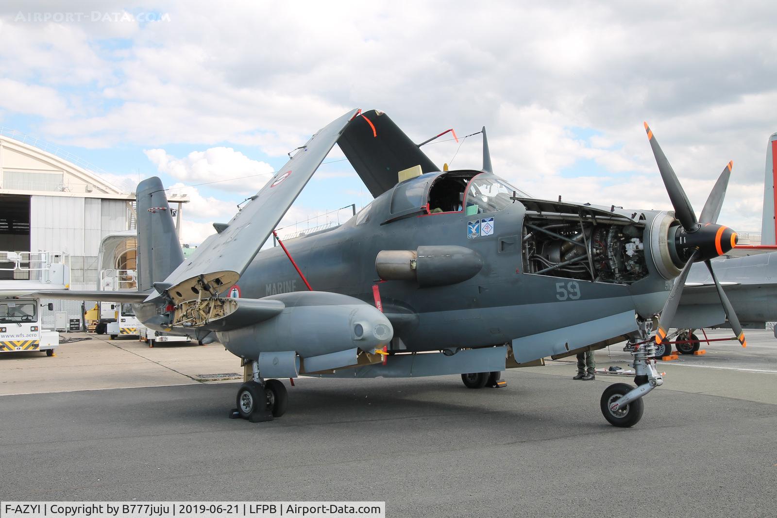 F-AZYI, 1959 Breguet Br.1050 Alize C/N 59, on display at SIAE 2019