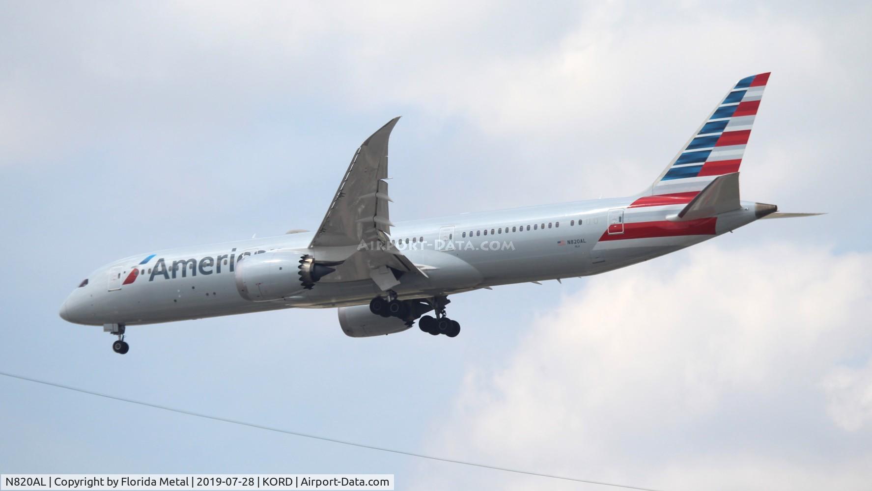 N820AL, 2016 Boeing 787-9 Dreamliner C/N 40639, ORD spotting 2019