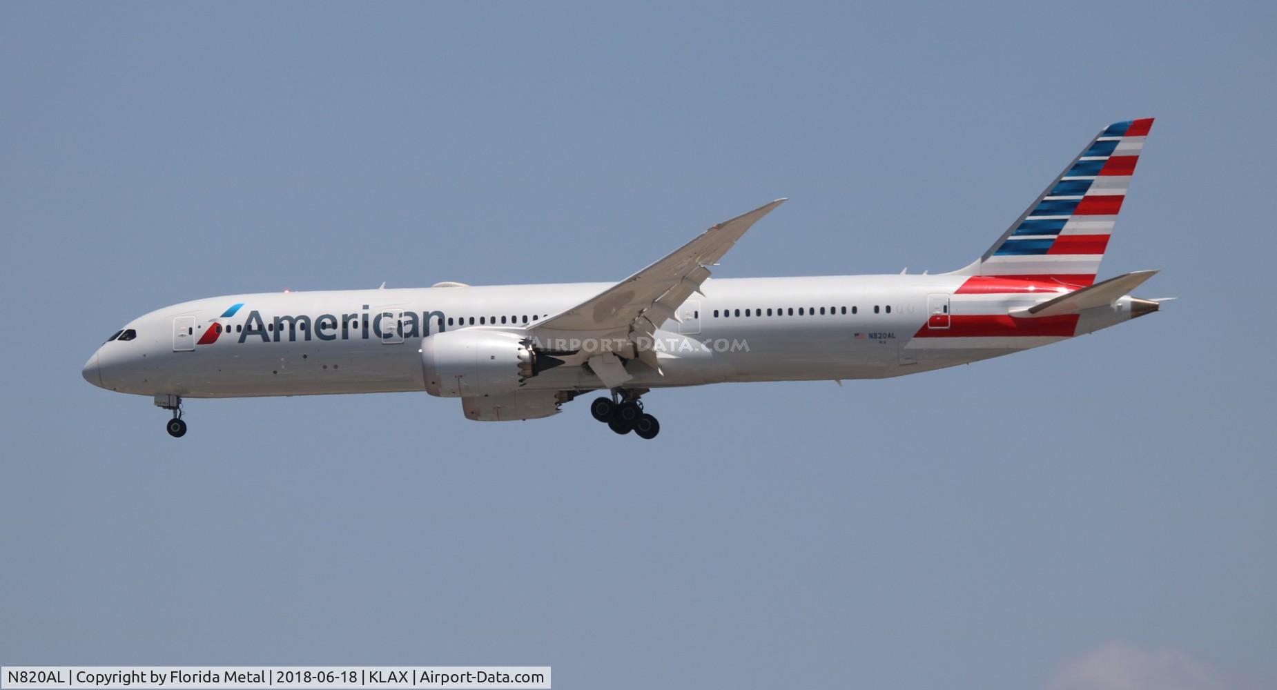 N820AL, 2016 Boeing 787-9 Dreamliner C/N 40639, LAX spotting 2018