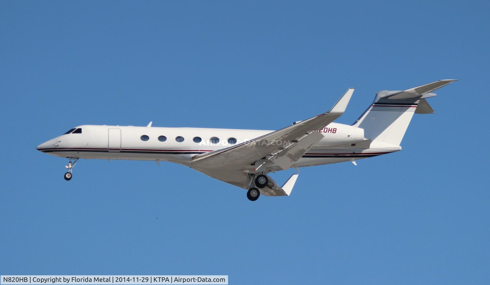 N820HB, 1999 Gulfstream G-V C/N 570, TPA spotting 2014