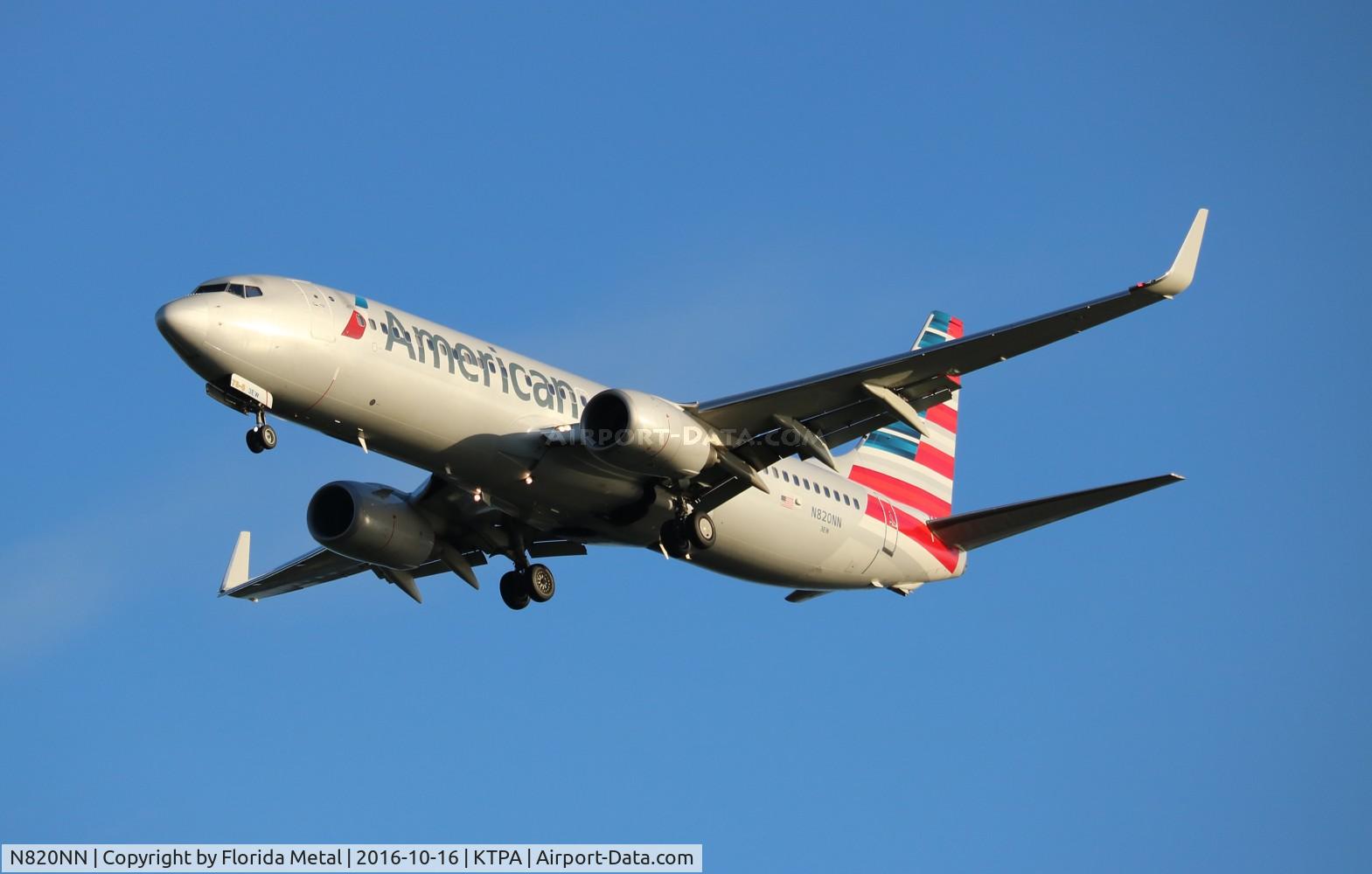 N820NN, 2009 Boeing 737-823 C/N 29559, TPA spotting 2016