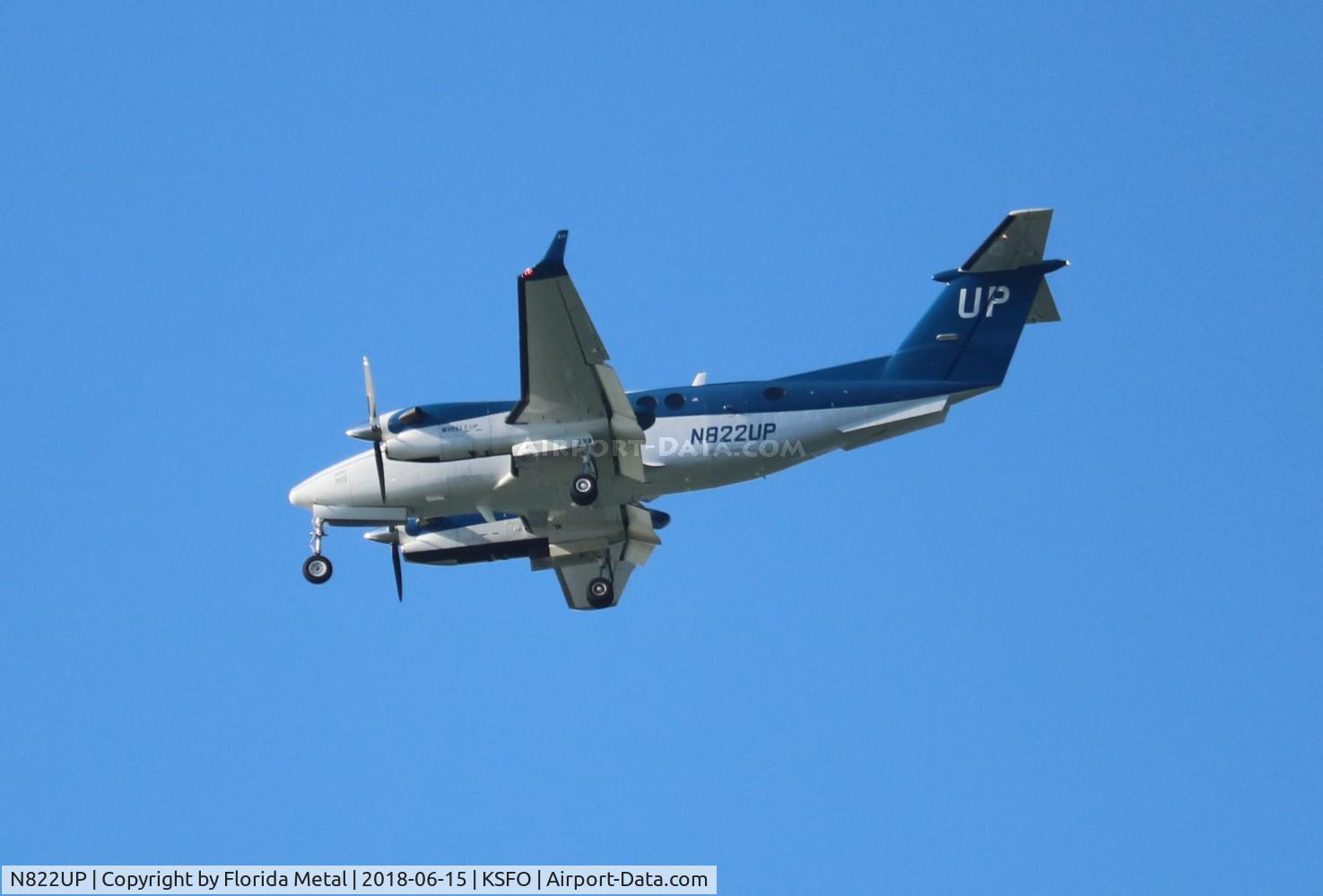 N822UP, 2014 Beechcraft 350 King Air (B300) C/N FL-911, SFO spotting 2018