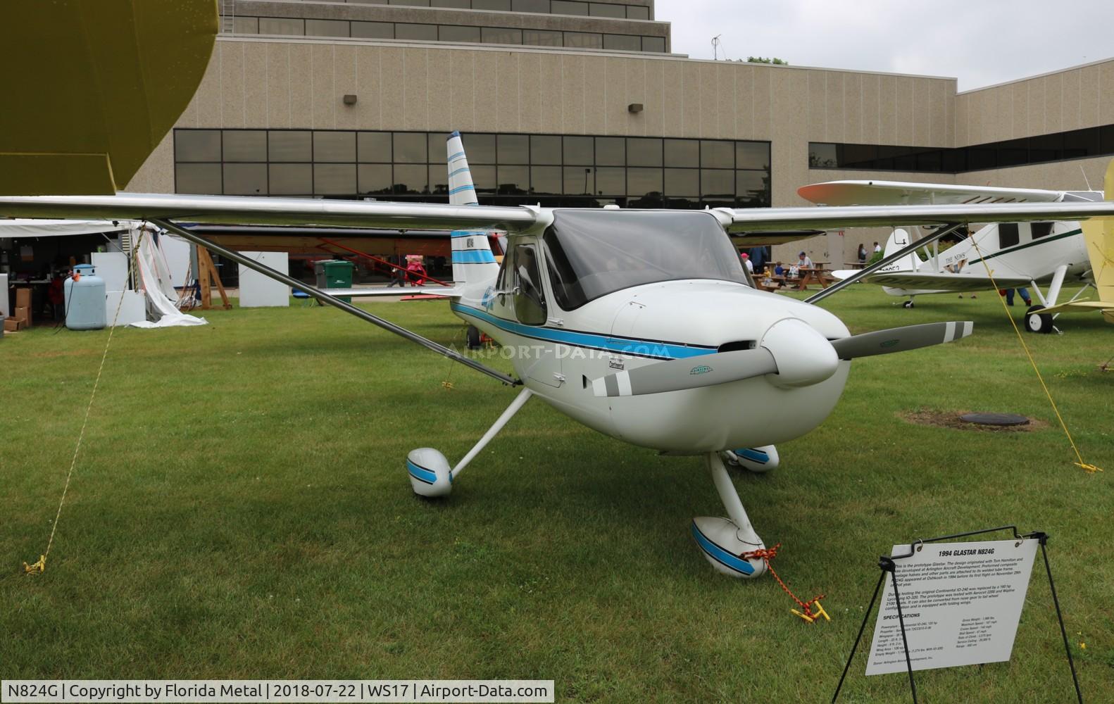 N824G, 1994 Arlington Aircraft Development SH-4 C/N 01-P, EAA Museum 2018