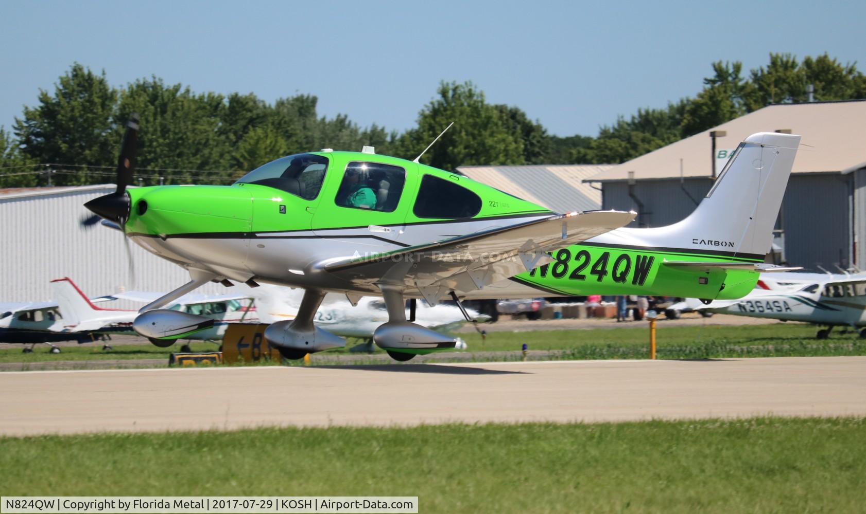 N824QW, 2017 Cirrus SR22T Carbon C/N 1517, EAA OSH 2017