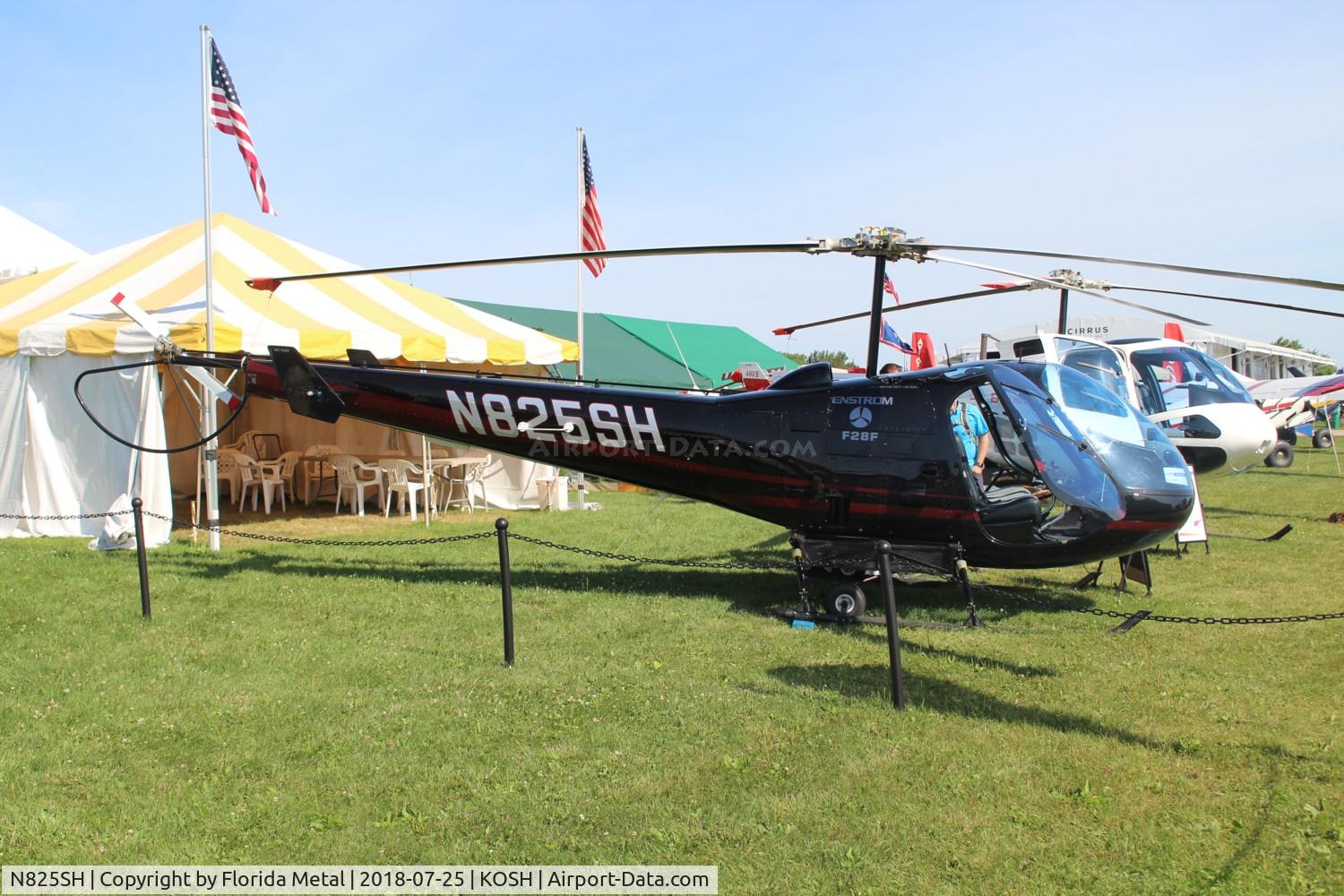N825SH, 2009 Enstrom F-28F Falcon C/N 827, EAA OSH 2018
