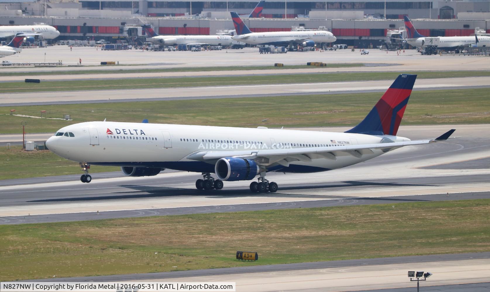 N827NW, 2016 Airbus A330-301 C/N 1716, ATL spotting 2016