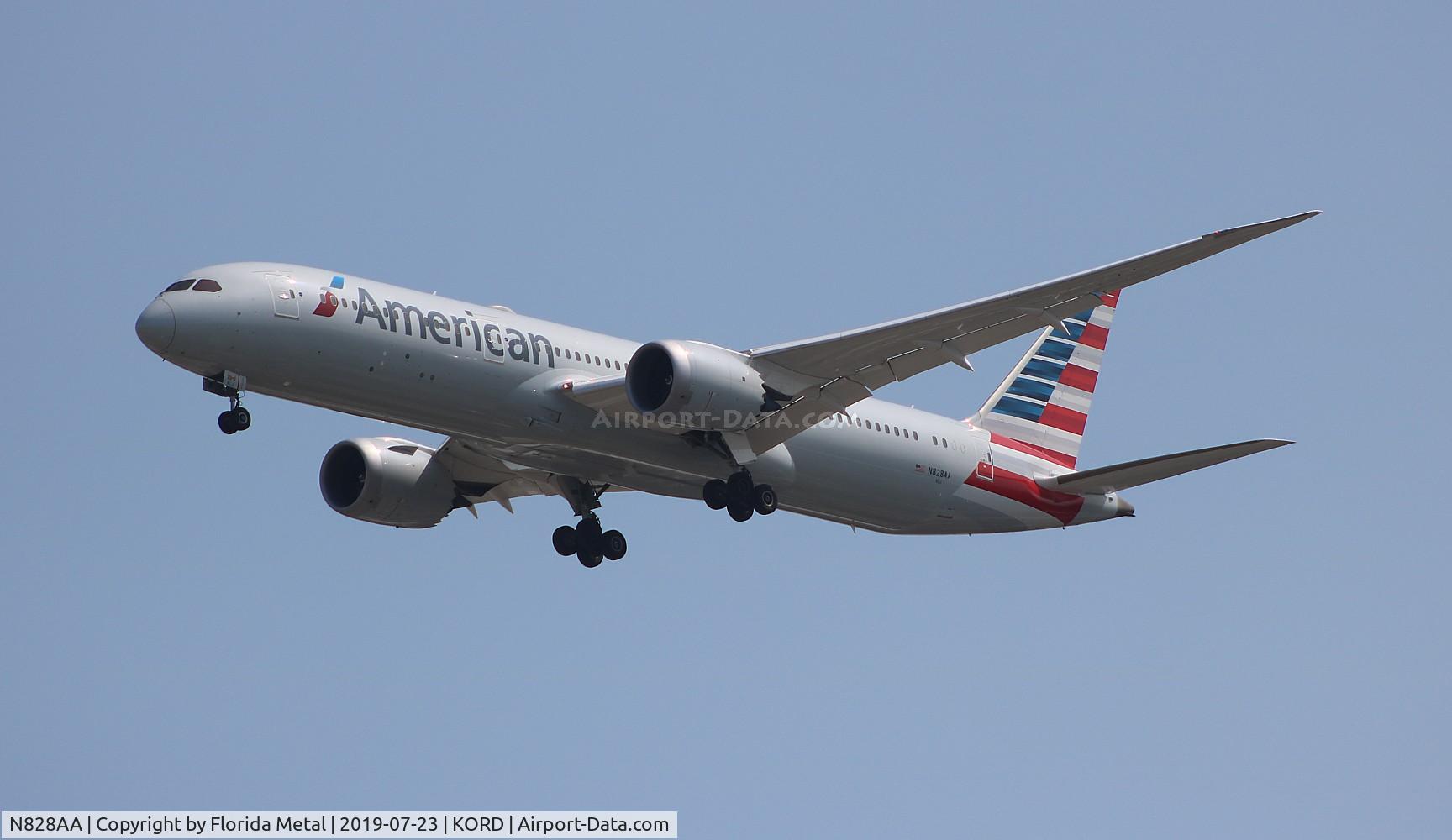 N828AA, 2017 Boeing 787-9 Dreamliner Dreamliner C/N 40648, ORD spotting 2019