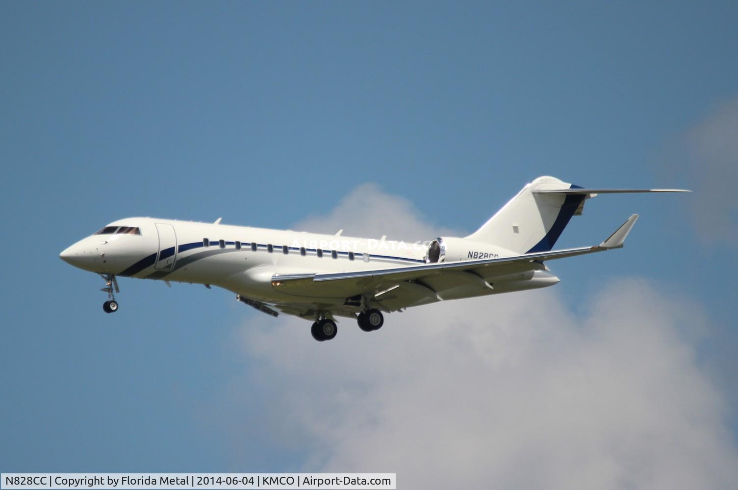 N828CC, 2006 Bombardier BD-700-1A11 Global Express 5000 C/N 9209, MCO spotting 2014